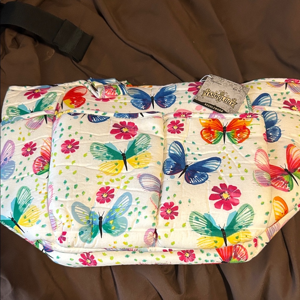 Colorful Butterfly Print Baby Bag